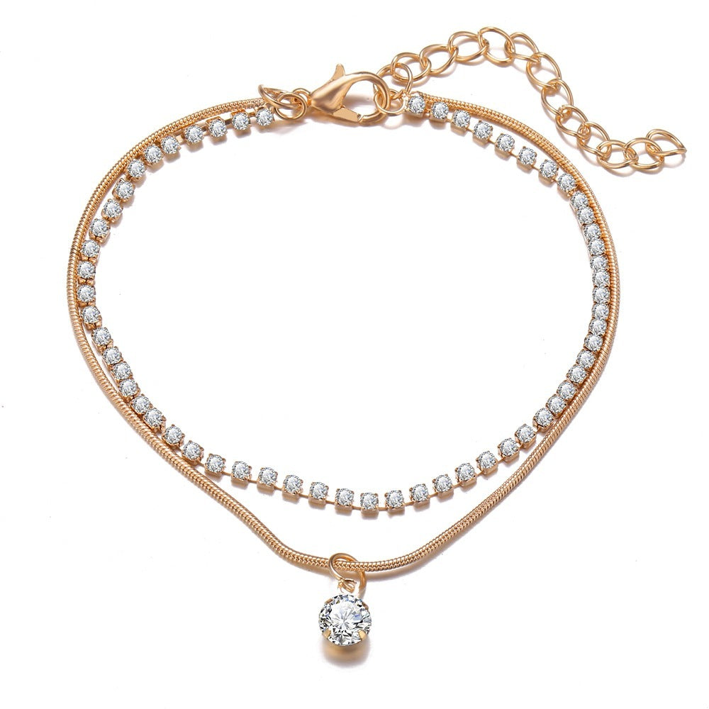 Boho Beaded Anklet – Trendy Summer Foot Jewelry