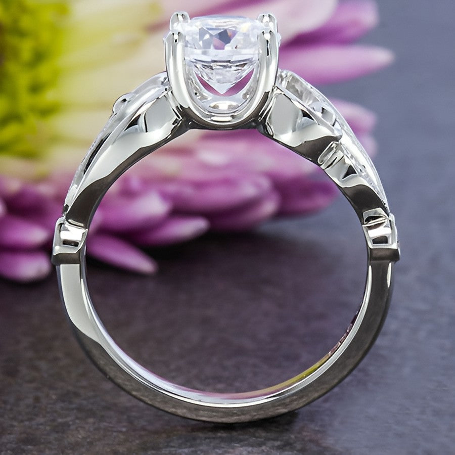 Elegant Diamond Ring for Women – Silver Plated Stylish Jewelry Gift