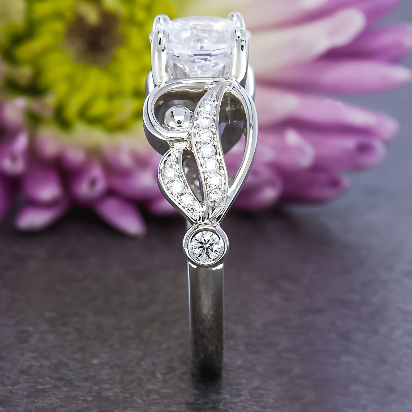 Elegant Diamond Ring for Women – Silver Plated Stylish Jewelry Gift