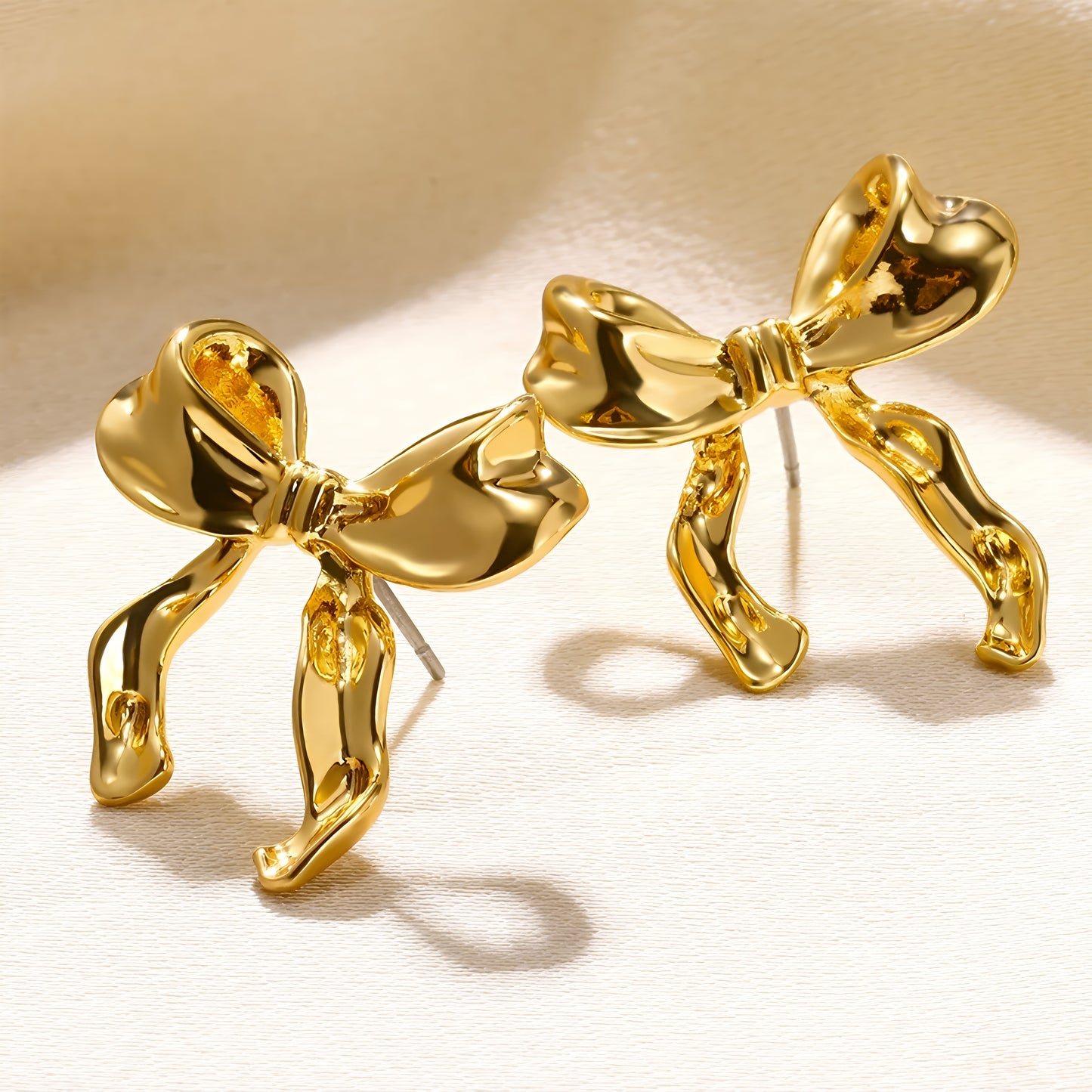Elegant Bow Earrings for Women – Simple, Fashionable & Versatile Jewelry