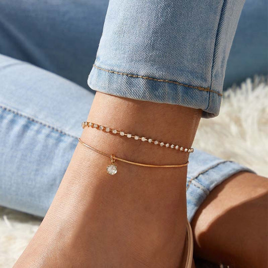 Boho Beaded Anklet – Trendy Summer Foot Jewelry