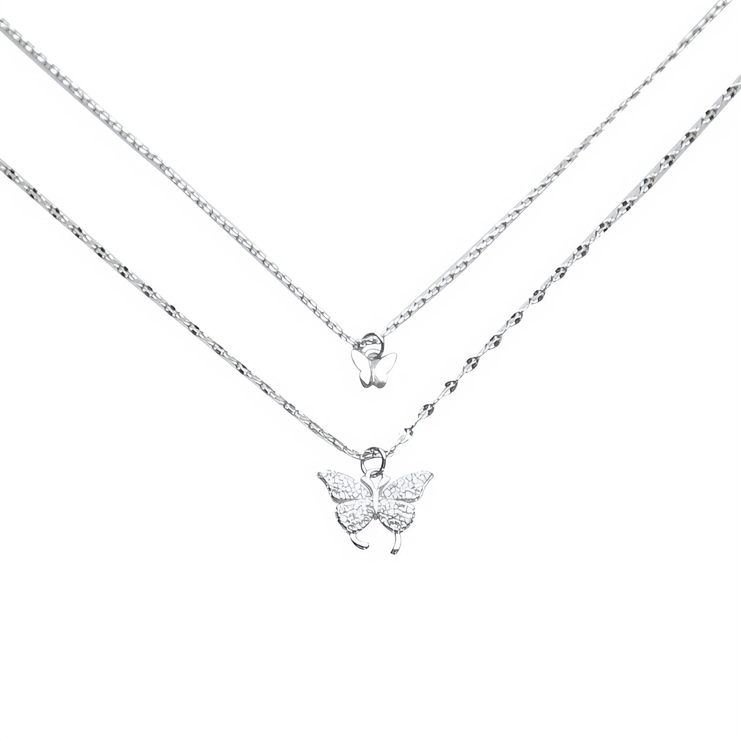 Double Butterfly Gold Necklace – Elegant Women’s Jewelry