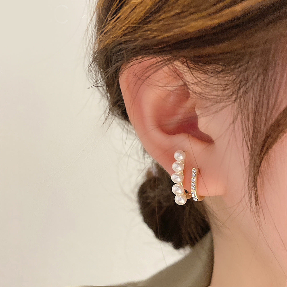 French Pearl Stud Earrings – Classic Elegant Jewelry